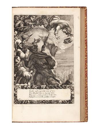 AESOP.  Aesops Fables with his Life; in English, French, and Latin. Newly translated.  1687
